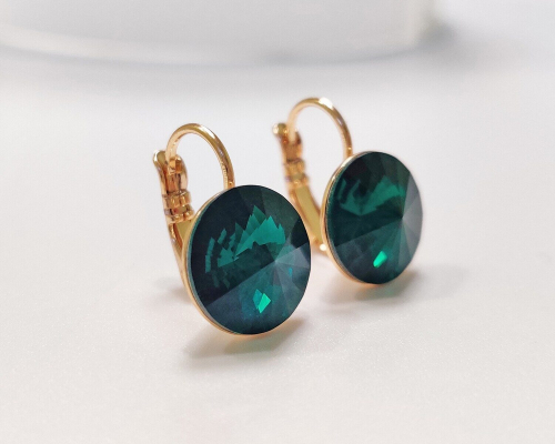 Серьги с кристаллами Swarovski