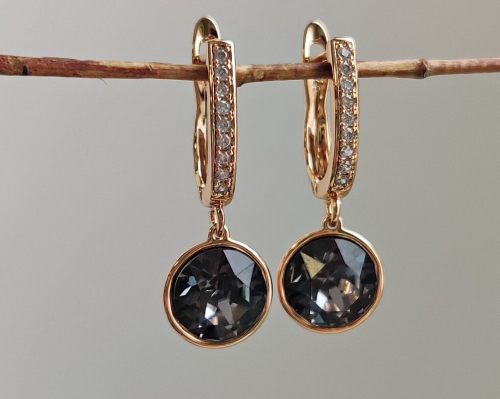 Серьги с кристаллами Swarovski