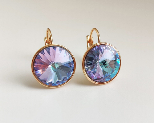 Серьги с кристаллами Swarovski