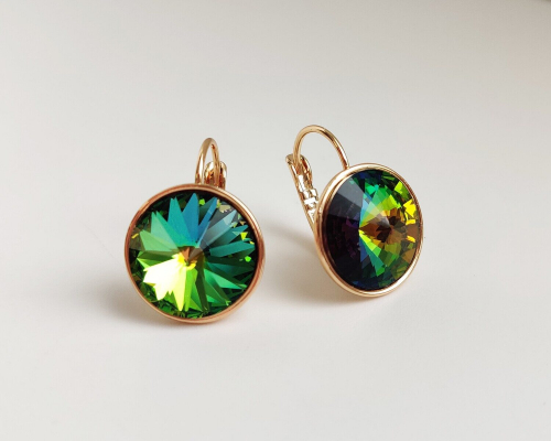Серьги с кристаллами Swarovski