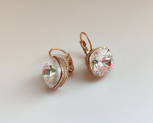 Серьги с кристаллами Swarovski