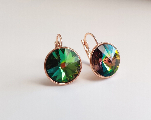 Серьги с кристаллами Swarovski