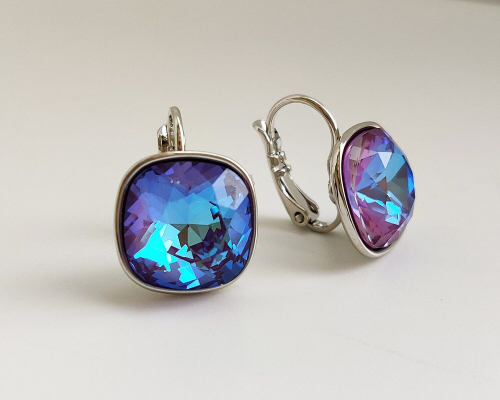 Серьги с кристаллами Swarovski