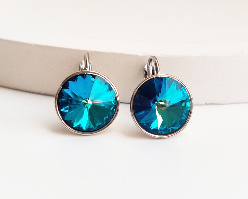 Серьги с кристаллами Swarovski