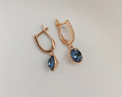 Серьги с кристаллами Swarovski