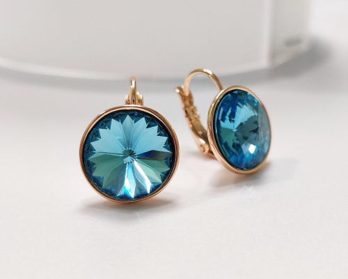 Серьги с кристаллами Swarovski