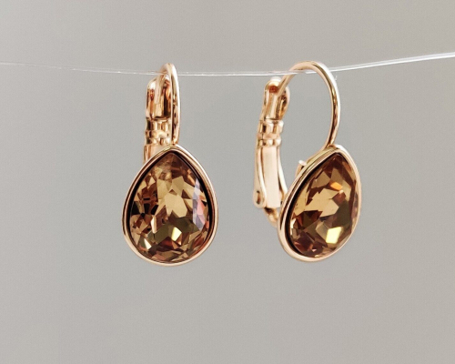 Серьги с кристаллами Swarovski