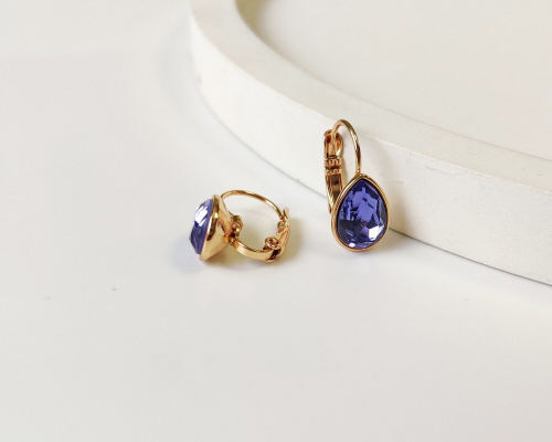 Серьги с кристаллами Swarovski
