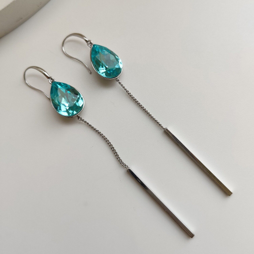 Серьги с кристаллами Swarovski
