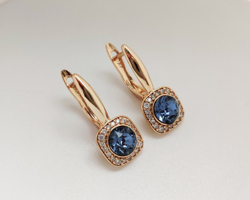 Серьги с кристаллами Swarovski
