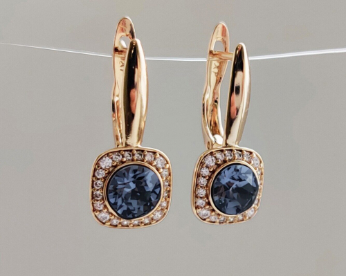 Серьги с кристаллами Swarovski