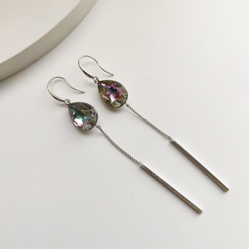 Серьги с кристаллами Swarovski
