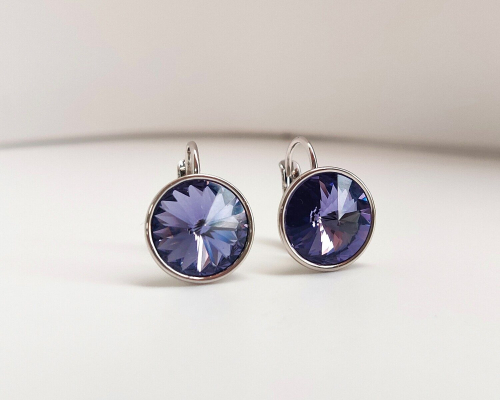 Серьги с кристаллами Swarovski