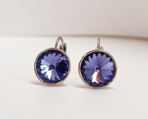 Серьги с кристаллами Swarovski