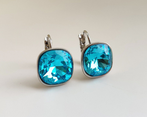 Серьги с кристаллами Swarovski