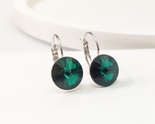 Серьги с кристаллами Swarovski