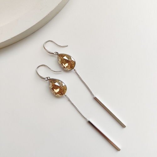 Серьги с кристаллами Swarovski