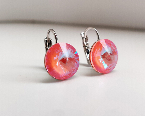 Серьги с кристаллами Swarovski