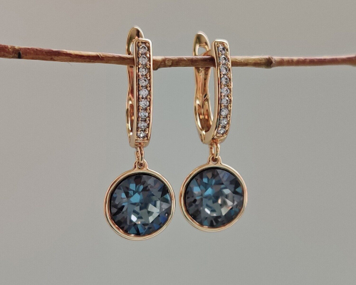 Серьги с кристаллами Swarovski
