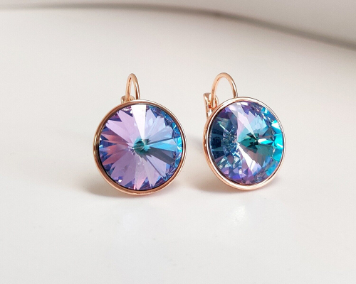 Серьги с кристаллами Swarovski