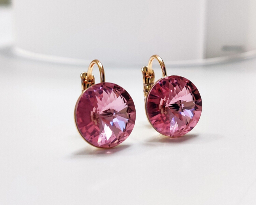 Серьги с кристаллами Swarovski