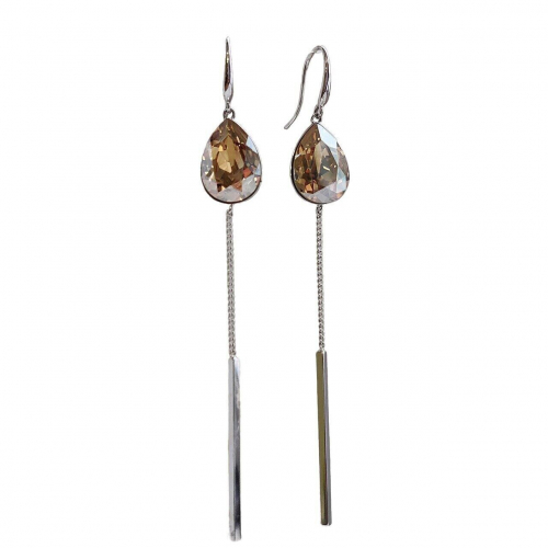 Серьги с кристаллами Swarovski