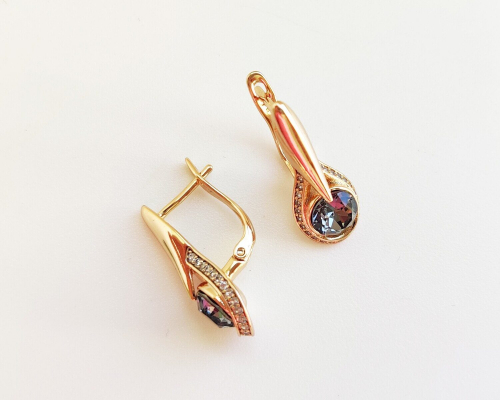 Серьги с кристаллами Swarovski