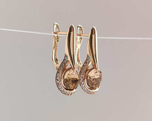 Серьги с кристаллами Swarovski