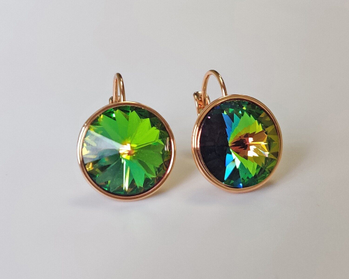 Серьги с кристаллами Swarovski