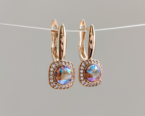 Серьги с кристаллами Swarovski