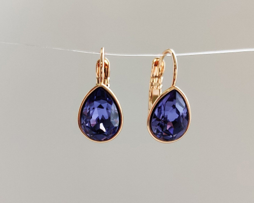 Серьги с кристаллами Swarovski