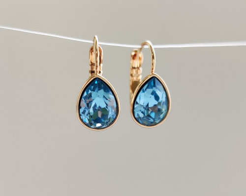 Серьги с кристаллами Swarovski