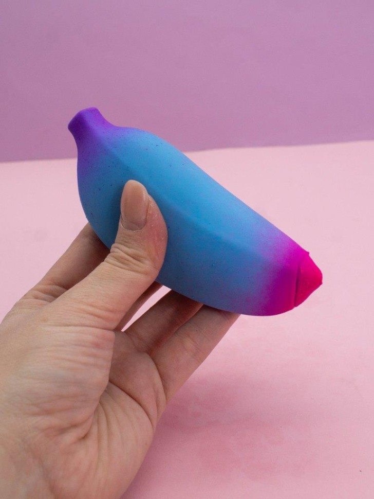 Мялка - антистресс « Magic Banana», blue