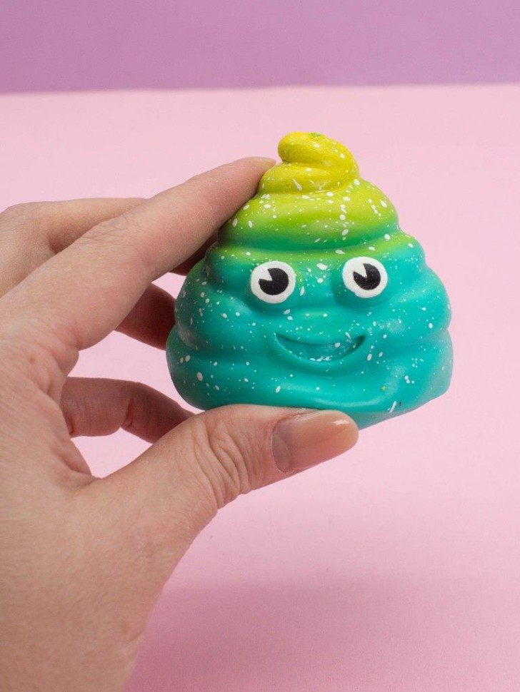 Мялка - антистресс «Poo», green
