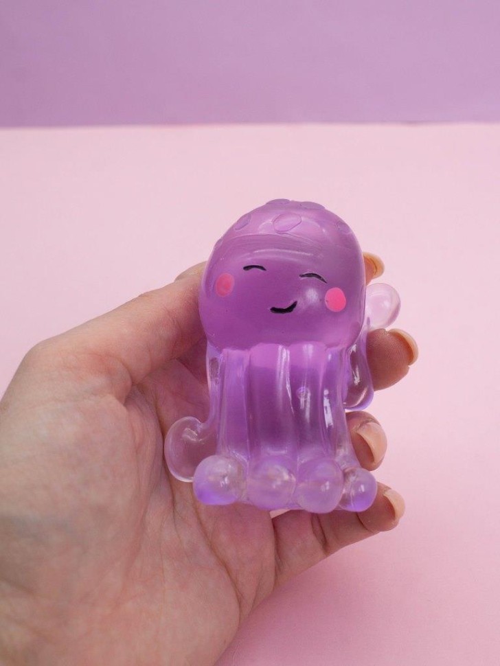 Мялка - антистресс «Cute octopus», puruple