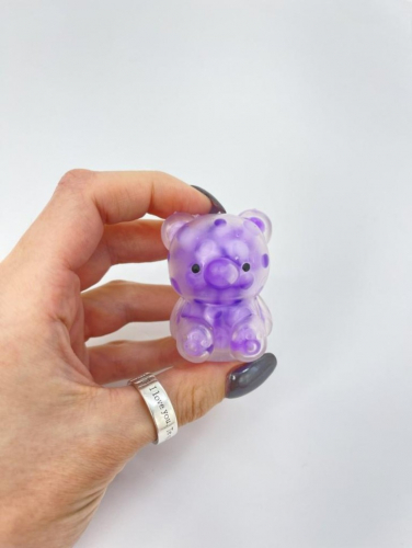 Мялка - антистресс «Soft bear», purple (3,7*5 см)