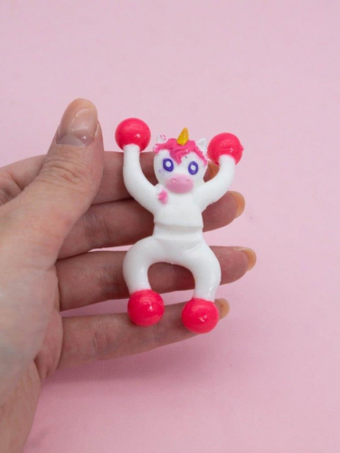 Мялка - антистресс «Unicorn man», pink-white