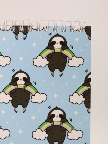 Скетчбук Аниме «Many sloth», 14х20 см,  плотность 100 гр