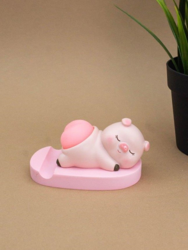 Подставка под телефон/планшет «Pig tail», pink