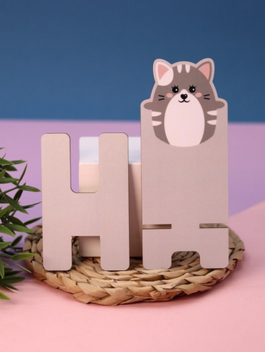 Подставка под телефон/планшет «Cat», grey