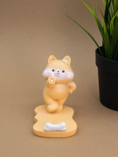 Подставка под телефон/планшет «Hamster white bow», orange (8 см)