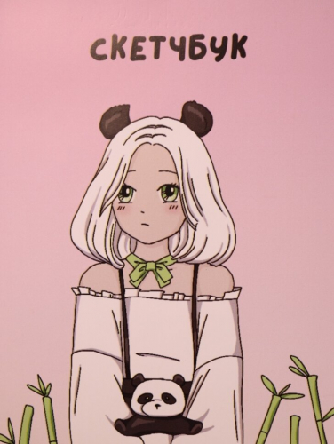 Скетчбук Аниме «Perfect panda girl», 14х20 см, плотность 100 гр