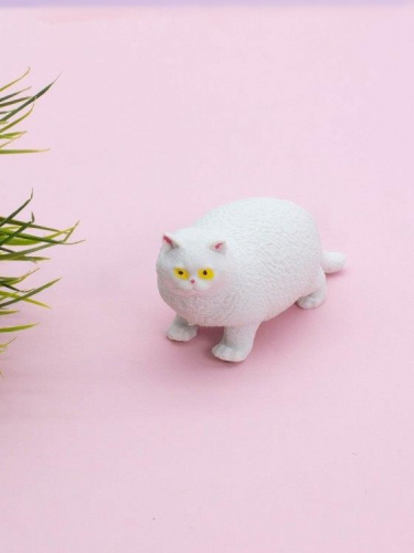 Мялка - антистресс «Fat cat», white