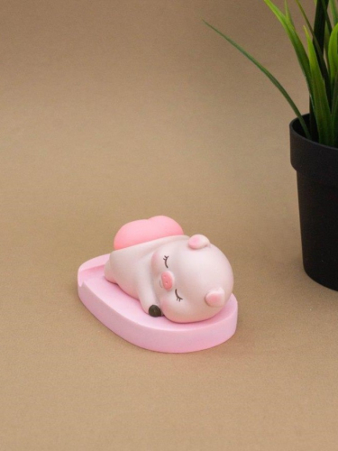 Подставка под телефон/планшет «Pig tail», pink