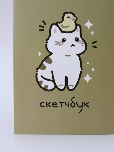 Скетчбук Аниме «Cat duck», 14х20 см,  плотность 100 гр