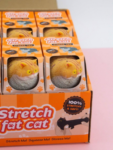 Мялка - антистресс «Fat cat», ginger