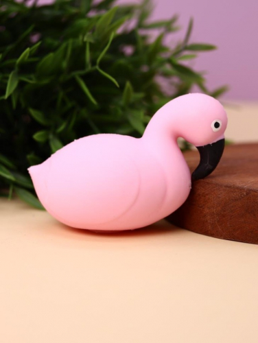 Мялка - антистресс «Squeeze flamingo», pink