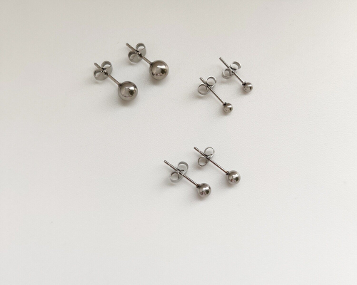 Серьги из стали (3 пары)