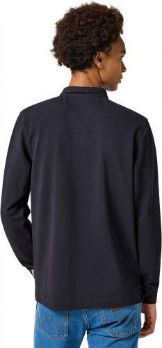 Рубашка поло мужская LS POLO BLACK, WRANGLER