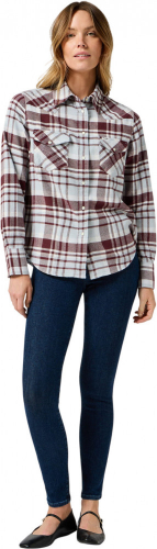 Рубашка женская WESTERN SHIRT PEARL BLUE, WRANGLER